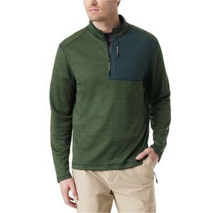 BASS OUTDOOR Mens 2-Tone Sweatshirt, Green, NWT